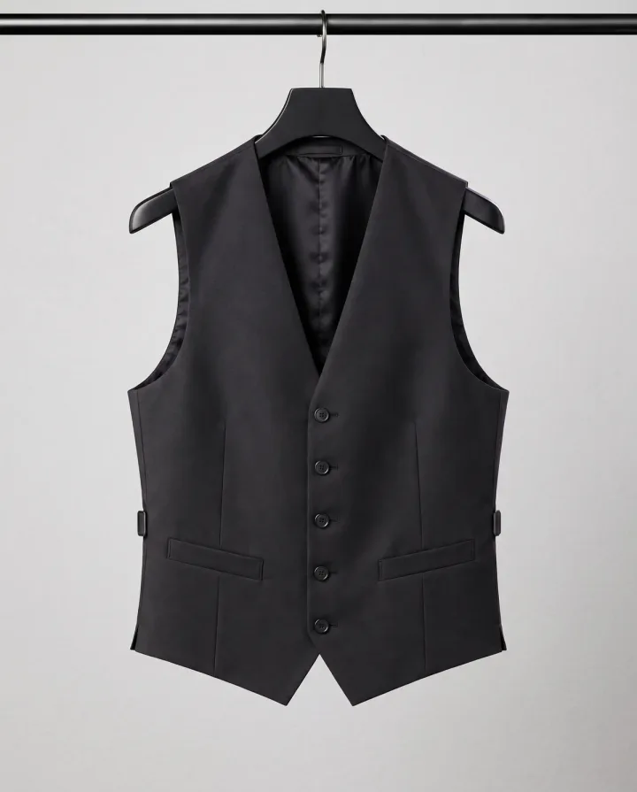 Berber Student Waistcoat – Classic Black