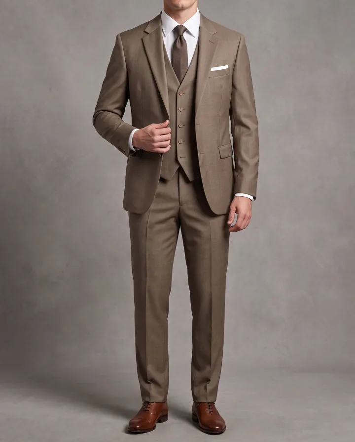 Berber Signature Waistcoat – Mocha Brown