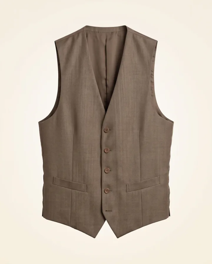 Berber Signature Waistcoat – Mocha Brown