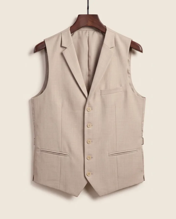 Berber Signature Waistcoat – Champagne Beige