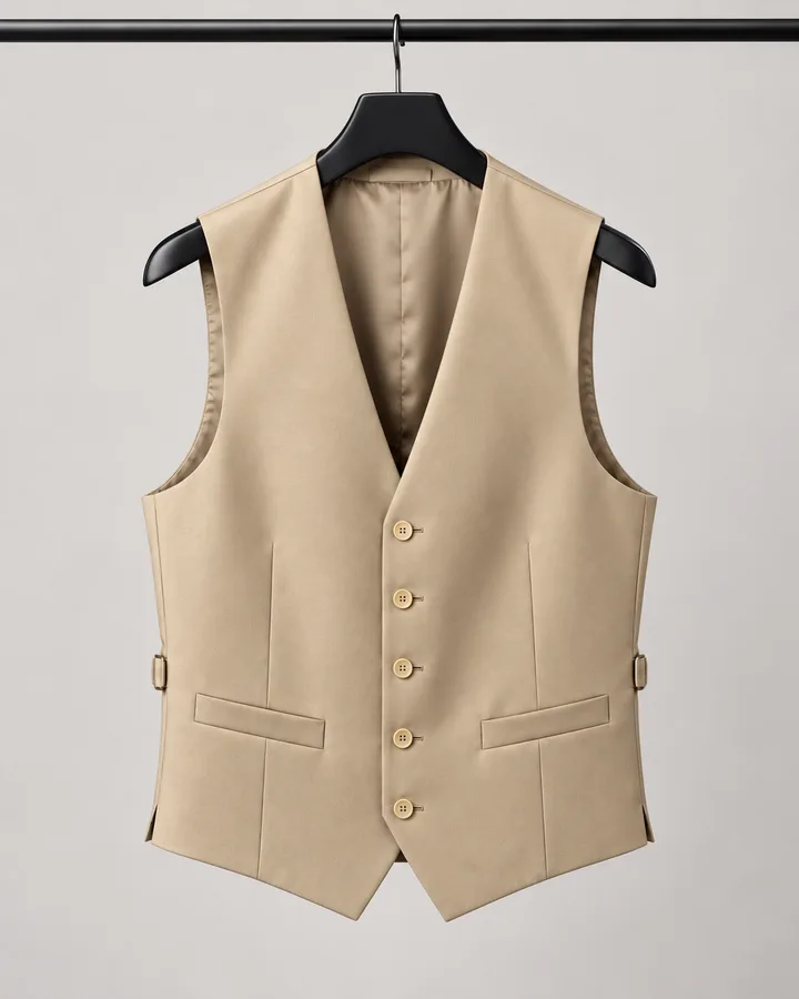 Berber Student Waistcoat – Sand Beige